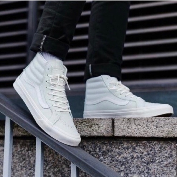 vans sk8 hi skate shoe mint